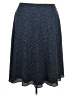 Talbots 100% Polyester Polka Dots Blue Casual Skirt Size 24 - photo 1