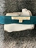 Gold Hawk 100% Silk Teal 3/4 Sleeve Silk Top Size S - photo 7
