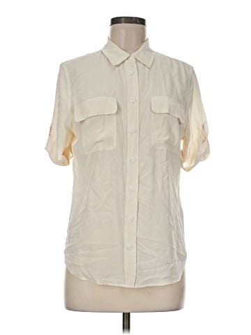 Equipment Short Sleeve Silk Top (view 1)