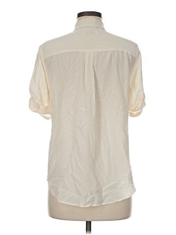 Equipment Short Sleeve Silk Top (view 2)