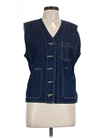 St. John's Bay Denim Vest (view 1)