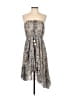 Free People 100% Polyester Paisley Blue Casual Dress Size S - photo 1