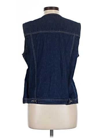 St. John's Bay Denim Vest (view 2)