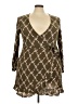 SO 100% Rayon Argyle Brown Casual Dress Size XXL - photo 1
