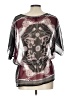 AB Studio Burgundy 3/4 Sleeve Blouse Size L - photo 2