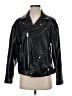 Topshop 100% Polyurethane Black Jacket Size 2 - photo 1