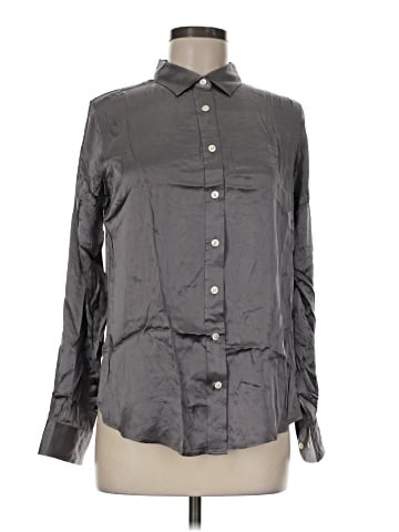 CAMIXA Long Sleeve Silk Top (view 1)