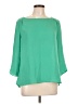 The Limited 100% Polyester Green 3/4 Sleeve Blouse Size L - photo 1