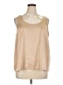 Old Navy 100% Polyester Tan Sleeveless Blouse Size XL - photo 1