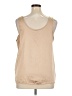 Old Navy 100% Polyester Tan Sleeveless Blouse Size XL - photo 2