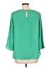 The Limited 100% Polyester Green 3/4 Sleeve Blouse Size L - photo 2