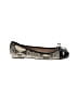 Vince Camuto 100% Leather Animal Print Black Flats Size 6 - photo 1