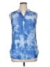 Christopher & Banks Tie-dye Blue Sleeveless Blouse Size XL - photo 1