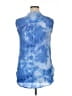 Christopher & Banks Tie-dye Blue Sleeveless Blouse Size XL - photo 2