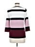 Carol Rose Color Block Burgundy Pink Pullover Sweater Size M - photo 2