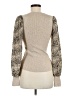 Entro Animal Print Tan Pullover Sweater Size M - photo 2