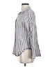 Bella Dahl Stripes Silver Long Sleeve Blouse Size S - photo 5