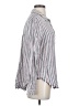 Bella Dahl Stripes Silver Long Sleeve Blouse Size S - photo 4