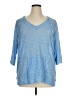 SONOMA life + style Blue Pullover Sweater Size 1X - photo 1