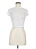 Lac Bleu White Short Sleeve Turtleneck Size M - photo 1