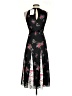 Ted Baker London 100% Polyester Floral Black Casual Dress Size 2 (0) - photo 2