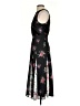 Ted Baker London 100% Polyester Floral Black Casual Dress Size 2 (0) - photo 5