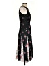 Ted Baker London 100% Polyester Floral Black Casual Dress Size 2 (0) - photo 4