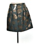 Ann Taylor Metallic Gold Teal Formal Skirt Size 6 - photo 2