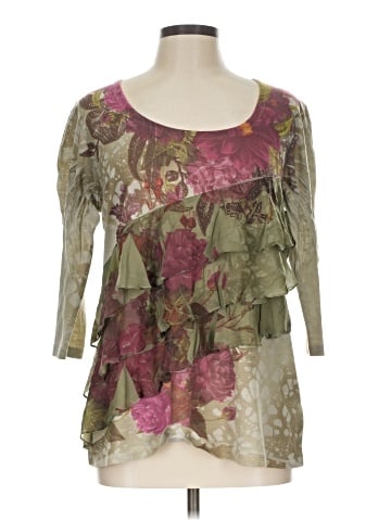 Closet Full 3/4 Sleeve Blouse (view 1)