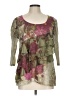 Closet Full Green 3/4 Sleeve Blouse Size L - photo 1