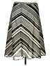 Axcess 100% Polyester Chevron-herringbone Gray Casual Skirt Size 12 - photo 1