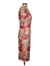 David Meister 100% Polyester Paisley Tan Cocktail Dress Size 4 - photo 4