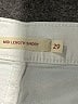 Levi's Solid White Denim Shorts Size 29 waist - photo 3