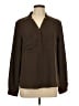 Nine West 100% Polyester Brown Long Sleeve Blouse Size L - photo 1