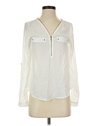 Papaya Long Sleeve Blouse (view 1)