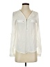 Papaya 100% Polyester Ivory Long Sleeve Blouse Size S - photo 1