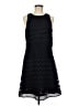 Ann Taylor 100% Polyester Black Casual Dress Size 8 - photo 1