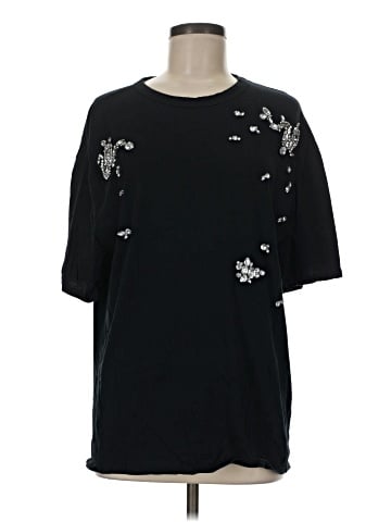 Zara W&B Collection Short Sleeve Top (view 1)