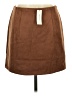 Blue Rain Solid Brown Faux Leather Skirt Size L - photo 2