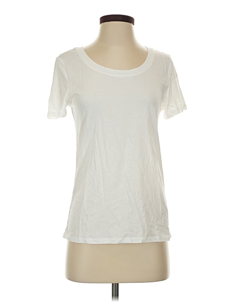 Pre-owned Quince Short Sleeve T-shirt In Ivory