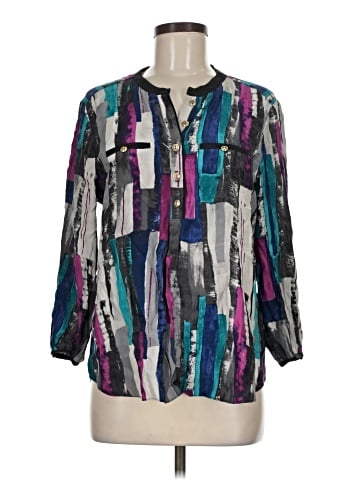 Alice & Trixie 3/4 Sleeve Silk Top (view 1)