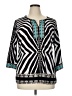 JM Collection Black 3/4 Sleeve Blouse Size XL (petite) - photo 1