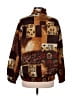 Kaktus 100% Polyester Print Brown Track Jacket Size M - photo 2