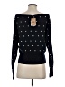 Subdued Polka Dots Black Pullover Sweater Size S - photo 2