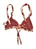 Xhilaration Tropical Brown Burgundy Swimsuit Top Size L - photo 2