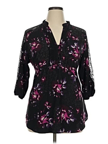 Elle 3/4 Sleeve Blouse (view 1)