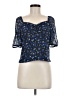 CLOCKHOUSE Blue Short Sleeve Blouse Size 6 - photo 1