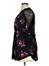 Elle 100% Polyester Black 3/4 Sleeve Blouse Size XL - photo 5