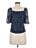 CLOCKHOUSE Blue Short Sleeve Blouse Size 6 - photo 2