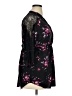 Elle 100% Polyester Black 3/4 Sleeve Blouse Size XL - photo 4